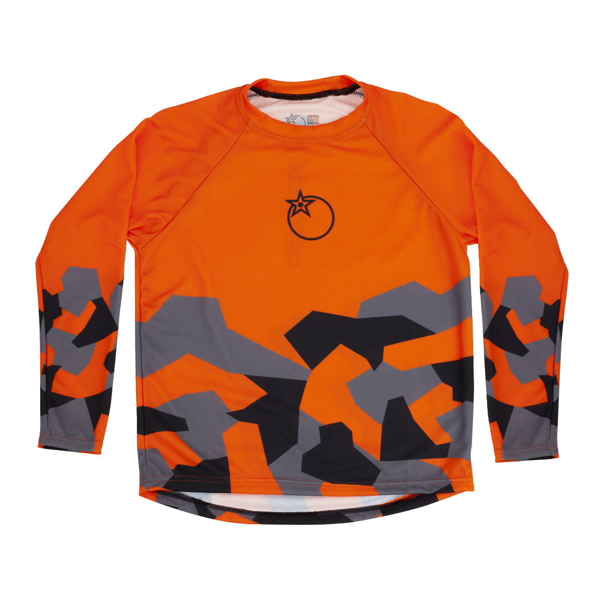 Kids Urban Orange Camo Jersey long Sleeve (Orange/Black)